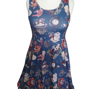 Labyrinth inspired print skater dress- Sizes S- 5XL plus size