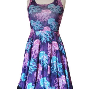Skater Kleid mit Quallen Print- Größen S- 5XL plus size