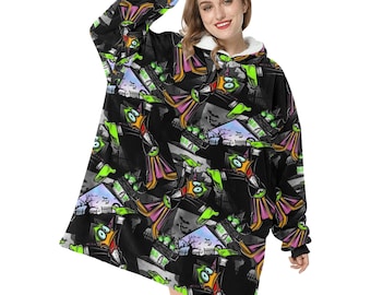 Count Duckula Ente Kapuzendecke Hoodie Oversize Winter