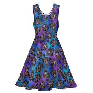Toothless Stitch inspired print skater dress- Sizes S- 5XL plus size