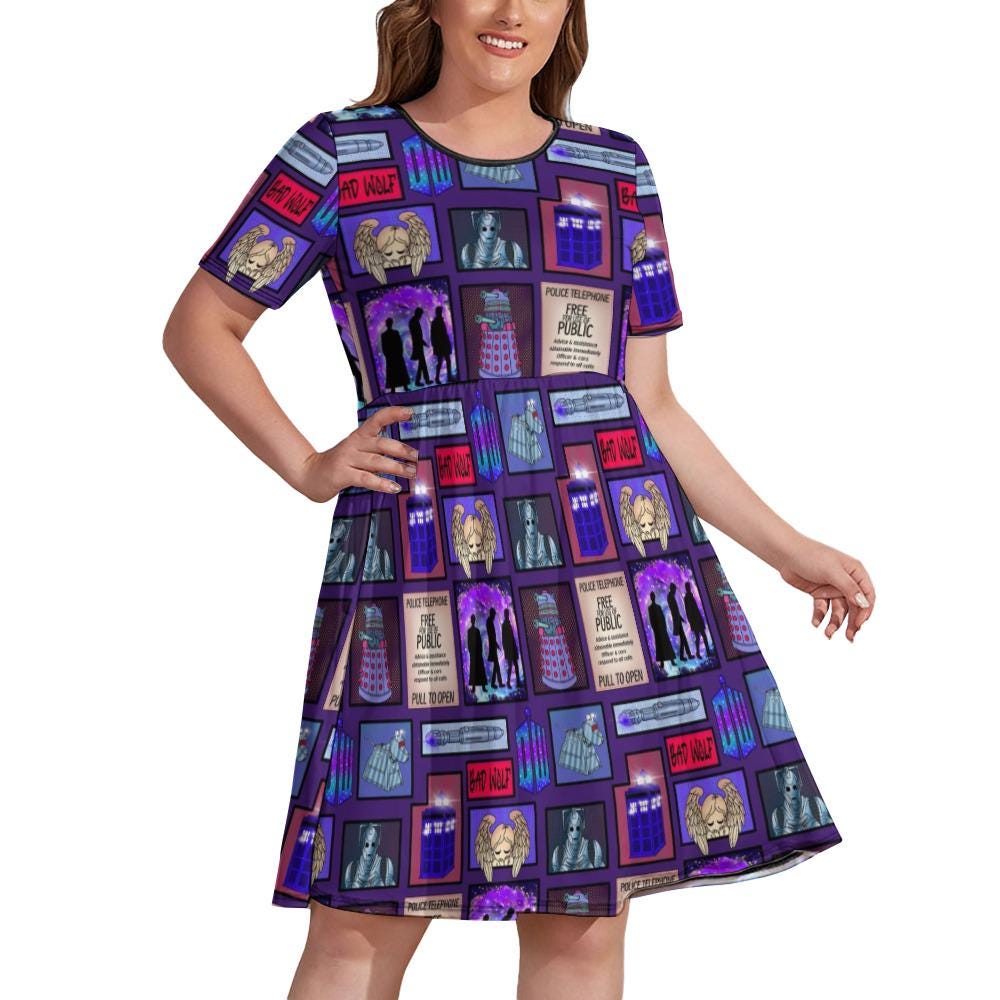 doctor who formal dress Doctor Who New Earth Rose Tyler Pink Dress and Jacket Cosplay Costumes, 3XL / Jacket+Dress