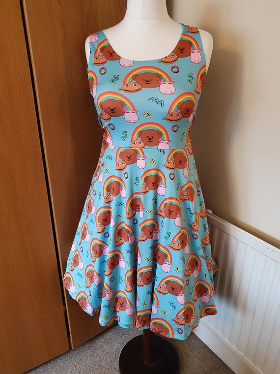 Rainbow Zippy George Bungle Inspired Cute Print Skater Dress- Sizes S- 5XL  Plus Size - Etsy UK