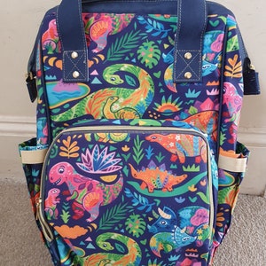 Dinosaurier Familie Baby Windel Windel Wickeltasche große Rucksacktasche