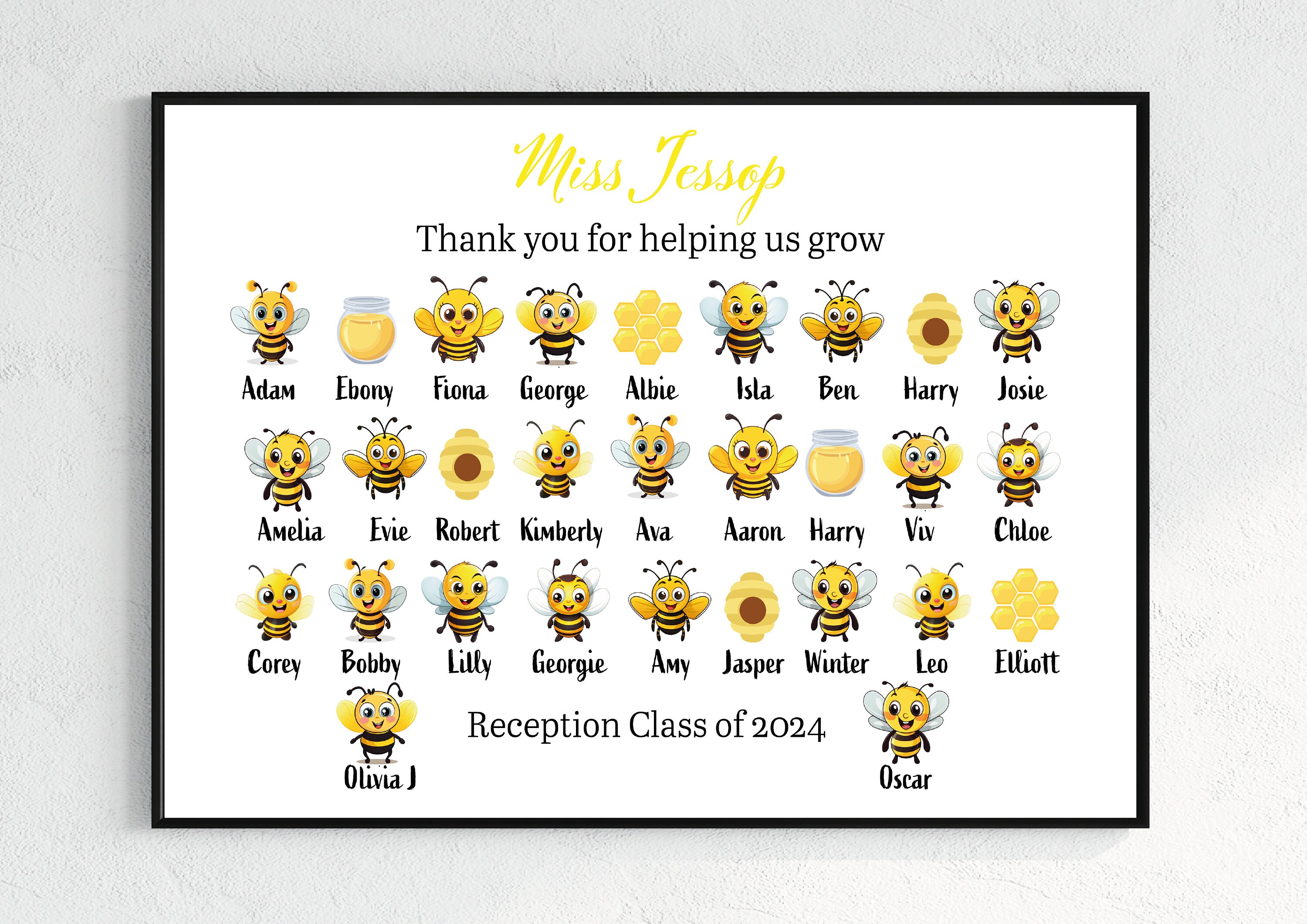 Personalised Teacher Gift, End of Year Gift, Teacher Thank You Gift ...