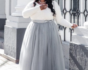 plus tulle dress