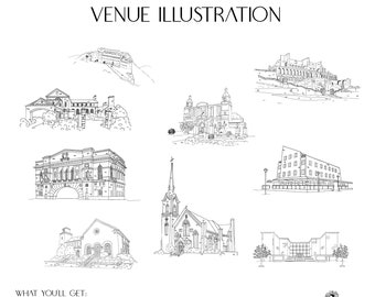 Custom Venue Illustration - DIGITAL FILE