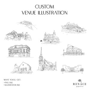 Custom Venue Illustration - DIGITAL FILE