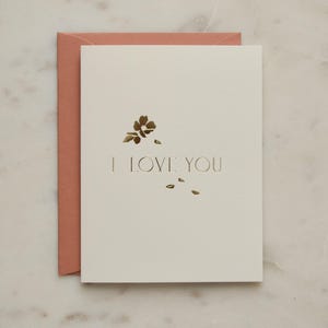 I Love You Love Floral Greeting Card