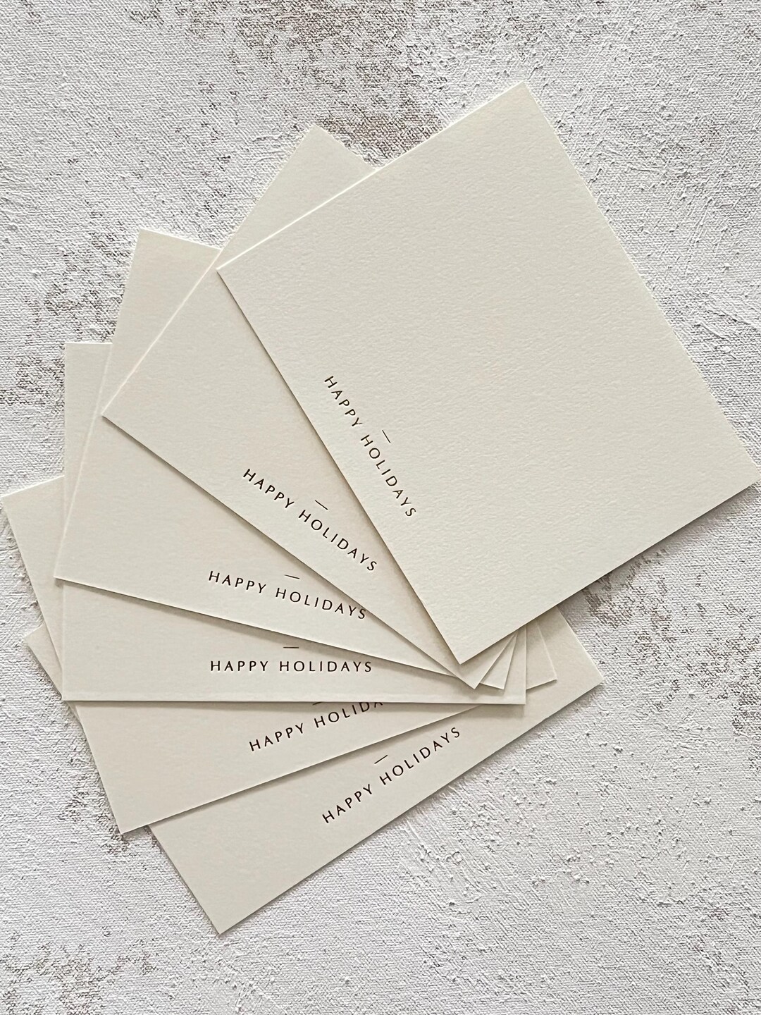 Happy Holidays Notecards Set - Etsy