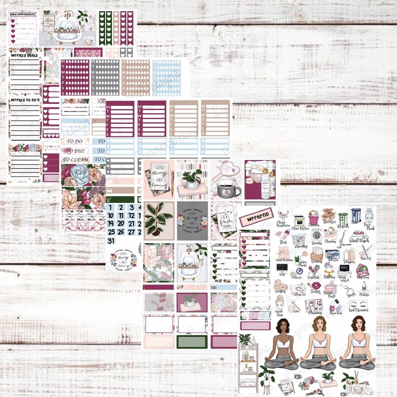 Erin Condren Planner Stickers Weekly Kit Weekly Set Etsy