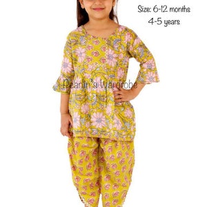 Kids Indian Outfit (Little Girls Dhoti Dress)