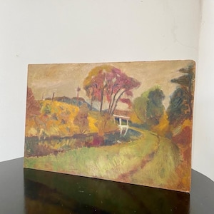 Autumnal Stafford England Landscape Oil Painting