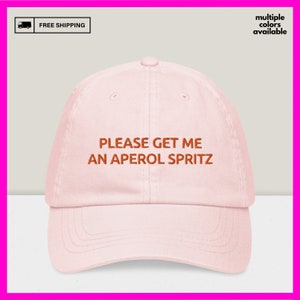 Please get me an Aperol Spritz Pastel baseball hat