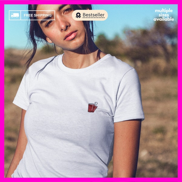 Beerpong Cup T-Shirt for Party Summer Gift Idea Minimalism Student Outfit Idea Unisex Instagram Pinterest Trendy TSShirt gift idea