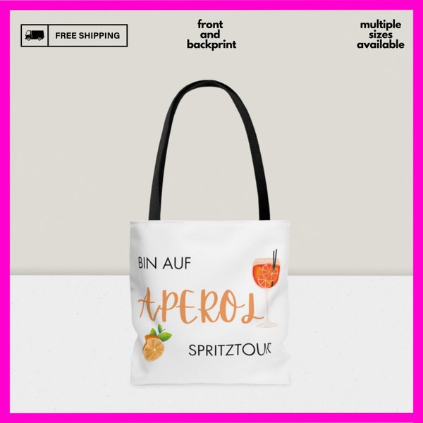 Aperol jaunt jute bag Gift bag for drinks Bag Aperol Spritz Tour Gift birthday girlfriend drinks Aperol bag small cool trendy couple present