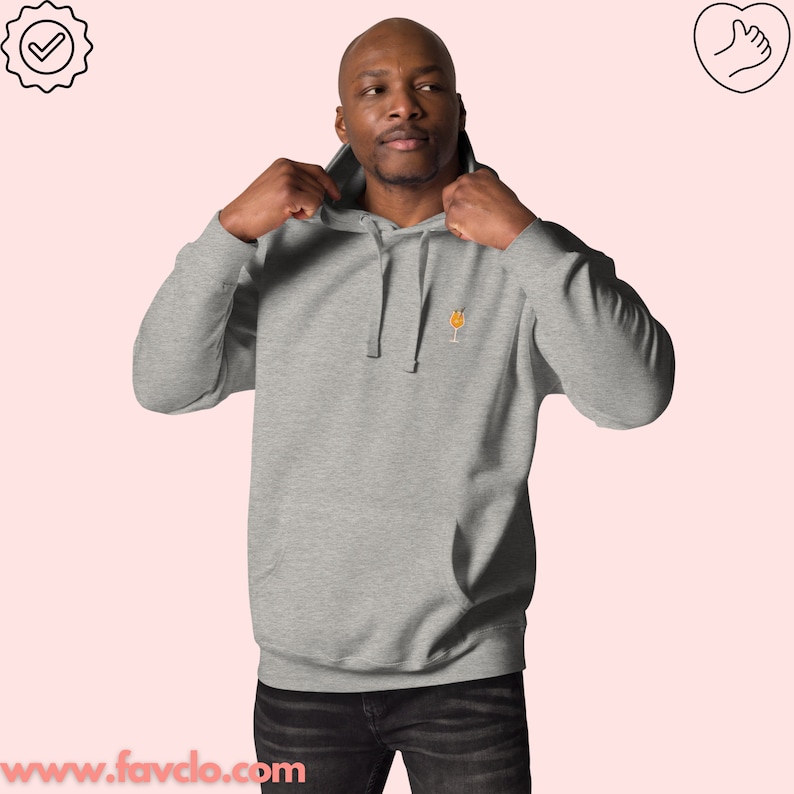 Comment mélanger le sweat-shirt à capuche Aperol Pull Spritz imprimé pull col rond cadeau alcool Saint Valentin femme et homme tendance chemise cool image 5