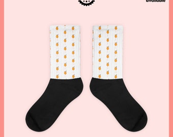 Aperol Glass All Over Funny Party Gift Unique Design Funny Gift Present pour lui ses chaussettes amusantes Trendy Fashion Drink Design Fun Socks Present