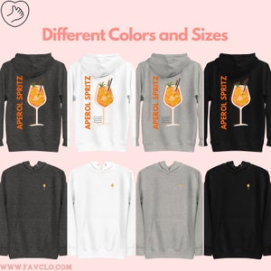 Hoe te mixen Aperol Hoodie sweatshirt Aperol Spritz trui print trui ronde hals alcohol cadeau Valentijnsdag vrouw en man trendy cool shirt afbeelding 7