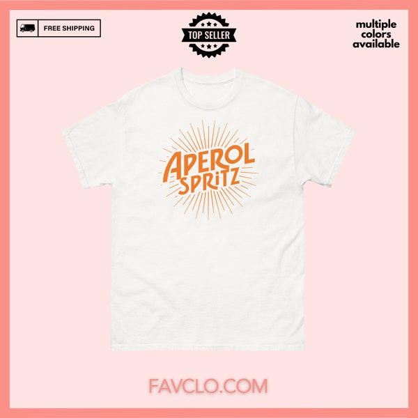 Aperol Spritz T-Shirt Vintage Logo Gift Aperol Art Shirt Unisex Gift for Friends Aperol Lovers TShirt Holy Aperoli Gift girlfriend present