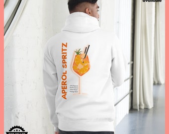 Comment mélanger le sweat-shirt à capuche Aperol Pull Spritz imprimé pull col rond cadeau alcool Saint Valentin femme et homme tendance chemise cool