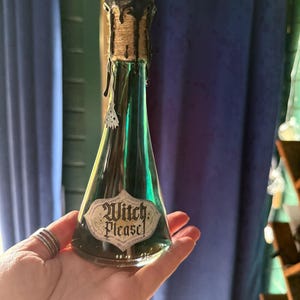¡Bruja, por favor! Botella de poción decorativa de Halloween