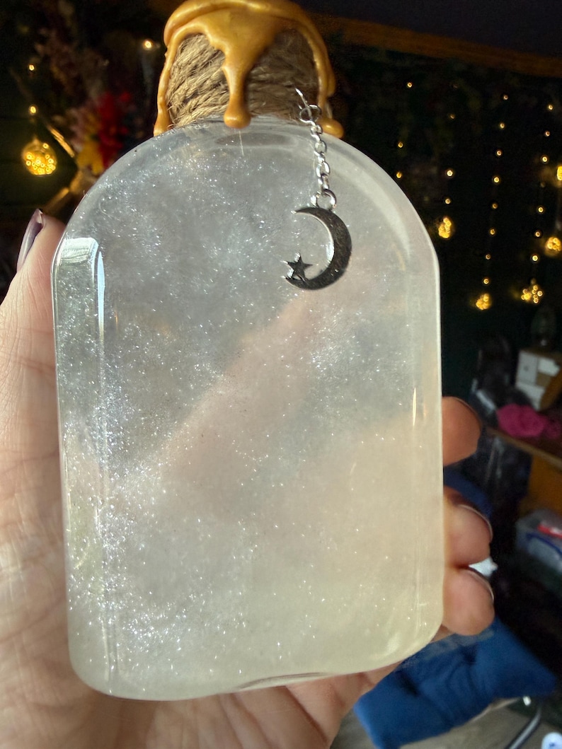 Glow in the Dark Bottled Moonlight decorative potion bottle. *Customer Favourite!* ASMR Stress relief gift image 11