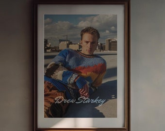 Drew Starkey Aesthetic Poster / Room Decor Wall Art / Poster Gift / Rolled Poster / Outer Banks