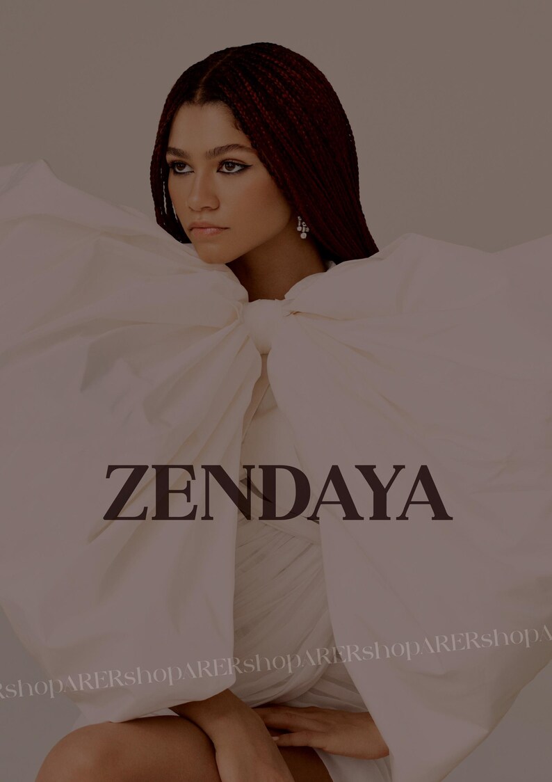 Zendaya Beige Aesthetic Poster / Rolled Poster / Wall Decor / Zendaya ...
