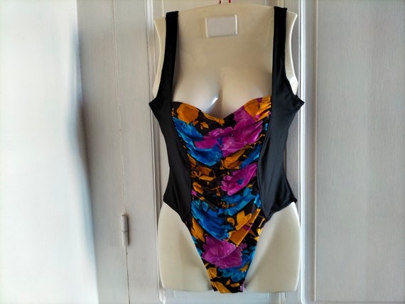 UNUSED Women's one-piece vintage bathing suit - 9… - image 1