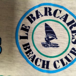 90's Vintage UNUSED unisex Tee-Shirt 7 colors available WINDSURF Méditerranée printed and relief patterns, made in FRANCE, boating T-shirt image 9