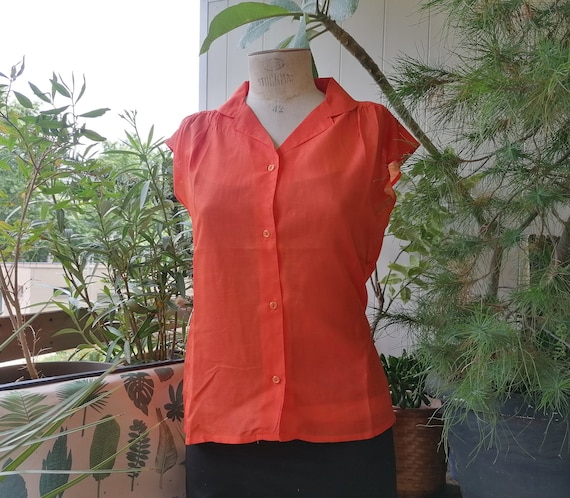 UNUSED vintage sleeveless 80's blouse - 4 colors … - image 1