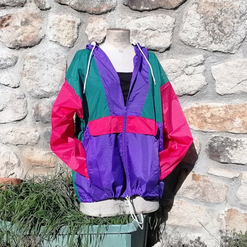 Vintage UNUSED Hooded Winbreaker Jacket 