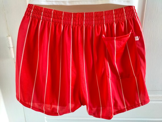 UNUSED 80's vintage unisex red shorts - 80's, whi… - image 4