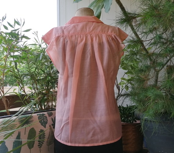 UNUSED vintage sleeveless 80's blouse - 4 colors … - image 8
