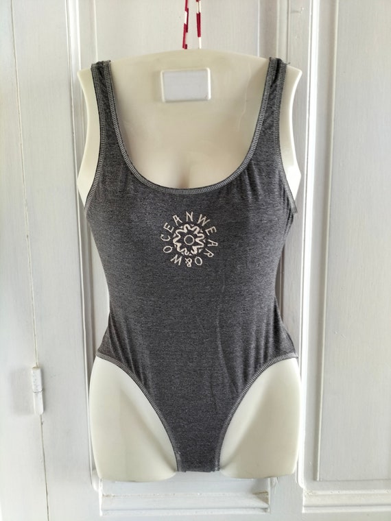 Gray bathing suit on sale