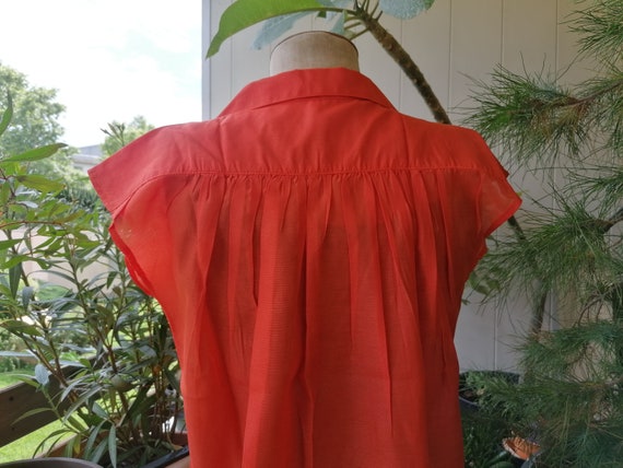 UNUSED vintage sleeveless 80's blouse - 4 colors … - image 3