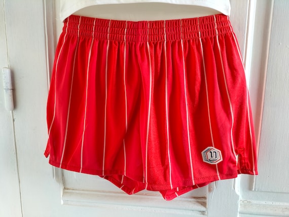 UNUSED 80's vintage unisex red shorts - 80's, whi… - image 1