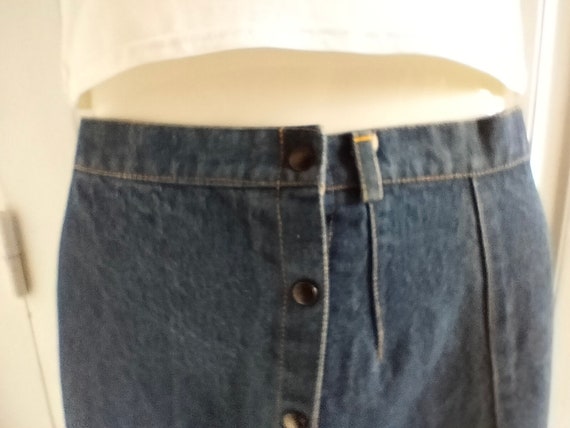 80's vintage short denim skirt - UNUSED deadstock… - image 3