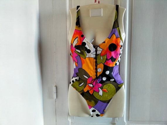 Women's one-piece vintage luxury bathing suit - u… - image 1