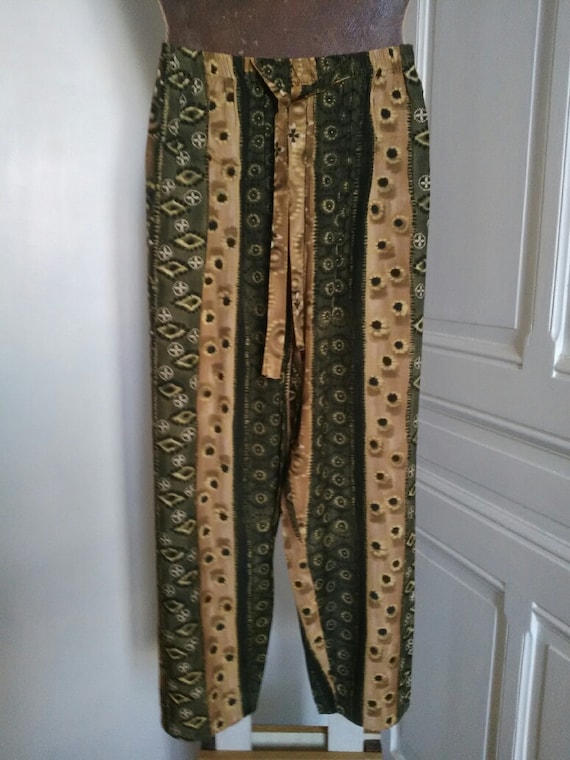 UNUSED vintage womens  summer trousers - brown kh… - image 1