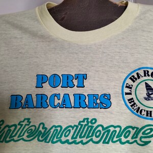 90's Vintage UNUSED unisex Tee-Shirt 7 colors available WINDSURF Méditerranée printed and relief patterns, made in FRANCE, boating T-shirt image 8