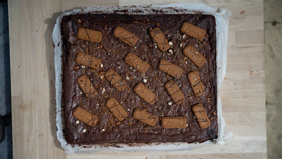 Giant Lotus Biscoff Hazelnut Nutella Brownie Etsy