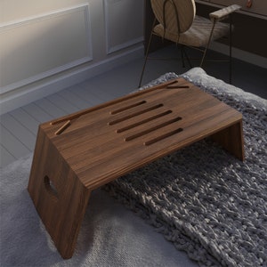 Food tray stand sales for bed