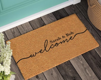 Personalized Custom Doormat | Housewarming Gift | Wedding Gift | Personalized Gift | New Home Gift | Welcome Door Mat | Last Name Doormat