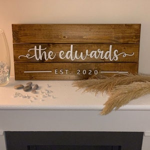 Custom Wood Sign, Personalized Family Name Sign, Last Name Pallet Sign, Wedding Gift,  Home Wall Decor, Anniversary Gift