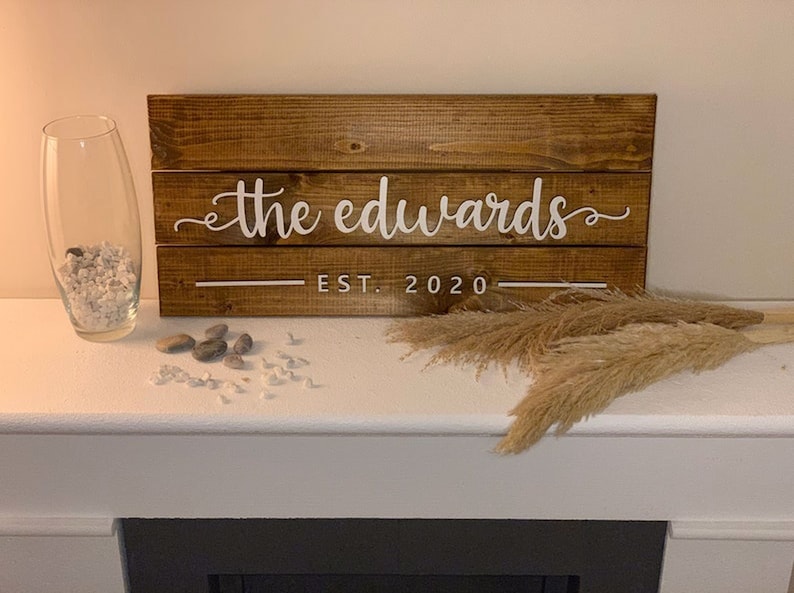 Custom Wood Sign, Personalized Family Name Sign, Last Name Pallet Sign, Wedding Gift,  Home Wall Decor, Anniversary Gift