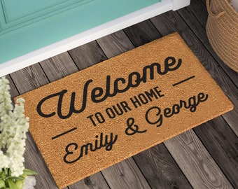 Housewarming Gift | Personalized Gift | Wedding Gift | Personalized Custom Doormat | New Home Gift | Welcome Door Mat | Family Name Doormat