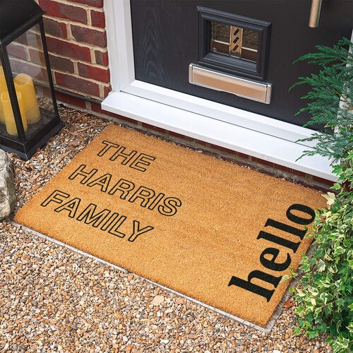 Personalized Door Mat Housewarming Gift Door Mat Etsy