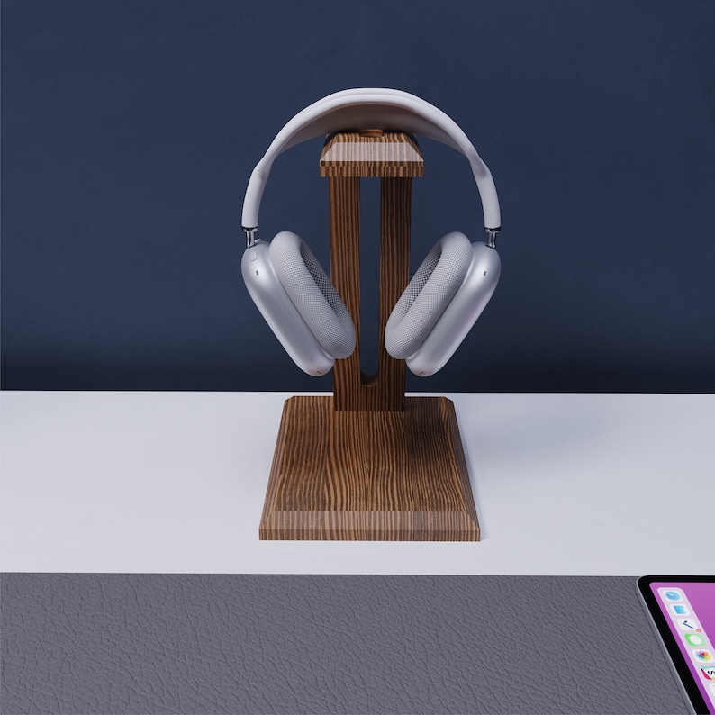 Wooden Headphone Stand, Headset Stand, Headphone Holder, Controller Stand, Gaming Headset Stand, Gamer Gifts, Gift for Him image 4