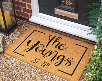 Housewarming Gift | New Home Gift | Personalized Gift | Welcome Door Mat | Wedding Gift | Personalized Custom Doormat | Welcome Mat